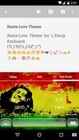 Rasta Love Emoji Keyboard اسکرین شاٹ 2