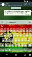 Rasta Love Emoji Keyboard اسکرین شاٹ 3