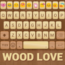 Wood Love Emoji Keyboard Theme APK