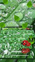 Water Drop Leaf Emoji Keyboard पोस्टर