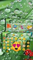 Water Drop Leaf Emoji Keyboard تصوير الشاشة 2