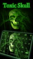 Flaming Skull Emoji Keyboard постер