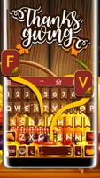 Happy Thanksgiving Day Keyboard Theme Affiche