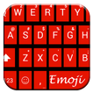 Emoji Keyboard Tiles Red Theme