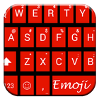 Emoji Keyboard Tiles Red Theme icon