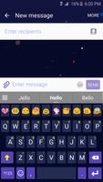 GS6 Space Emoji Keyboard Theme Affiche