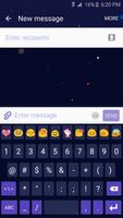 GS6 Space Emoji Keyboard Theme ảnh chụp màn hình 1