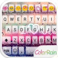 COLOR RAIN Emoji Keyboard Skin APK Herunterladen