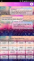 COLOR RAIN Emoji Keyboard Skin โปสเตอร์