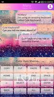 COLOR RAIN Emoji Keyboard Skin ポスター