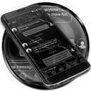 SMS Messages MarbleBlack Theme APK