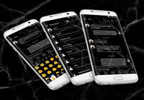 Marble Black SMS Messages Affiche