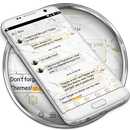 SMS Messages MarbleWhite Theme APK