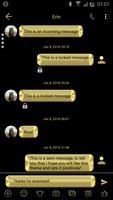 SMS Messages Metallic Gold screenshot 1