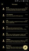 SMS Messages Metallic Gold screenshot 2