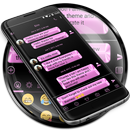 SMS Messages Metallic Pink APK