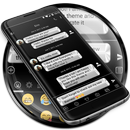 SMS Messages Metallic Silver APK