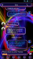 SMS Messages Neon Multi Theme 截圖 1