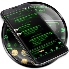 Скачать Neon Green SMS Сообщения APK
