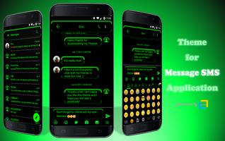 Neon Green SMS Messages Affiche