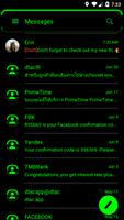 Neon Green SMS Messages capture d'écran 2