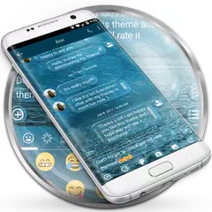 SMS Messages Bubble Rain Theme APK download