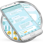 SMS Messages Blue Cloud Theme icon
