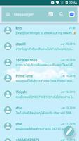 SMS Messages Blue Cloud Theme 截圖 2