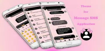 SMS Messages Bow Pink Pastel