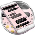 Bow Pink SMS Messages icône