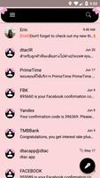 Bow Pink SMS رسائل تصوير الشاشة 2