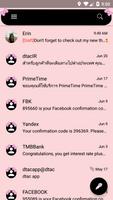 SMS Messages Bow Pink Pastel screenshot 2