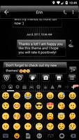 SMS Messages Dusk Black Theme syot layar 3