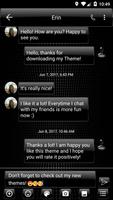 SMS Messages Dusk Black Theme syot layar 1