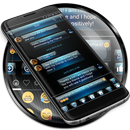 SMS Messages Dusk Blue Theme APK