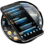 Dusk Blue SMS Mensajes icono