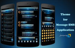 Dusk Blue SMS Mensagens Cartaz