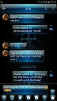 SMS Messages Dusk Blue Theme screenshot 1