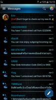 برنامه‌نما SMS Messages Dusk Blue Theme عکس از صفحه