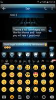 SMS Messages Dusk Blue Theme screenshot 3