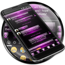 SMS Messages Dusk Pink Theme APK