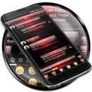 SMS Messages Dusk Red Theme APK