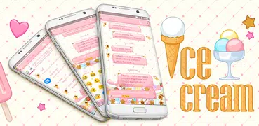 Ice Cream SMS Tema de mensagen