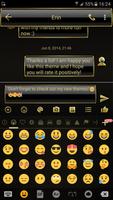 SMS Messages Frame Gold Theme স্ক্রিনশট 3