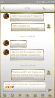 SMS Messages Frame White Gold screenshot 1