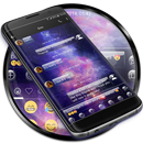 SMS Messages GlassGalaxy Theme APK