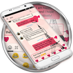 SMS Messages Paris Pink Theme