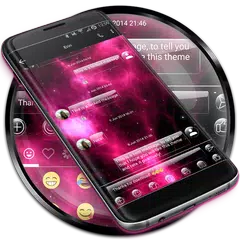 SMS Messages GlassNebula Theme APK 下載