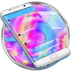 download SMS Messages GlassSpiral Theme APK