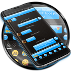 SMS Messages Gloss Azure Theme icon